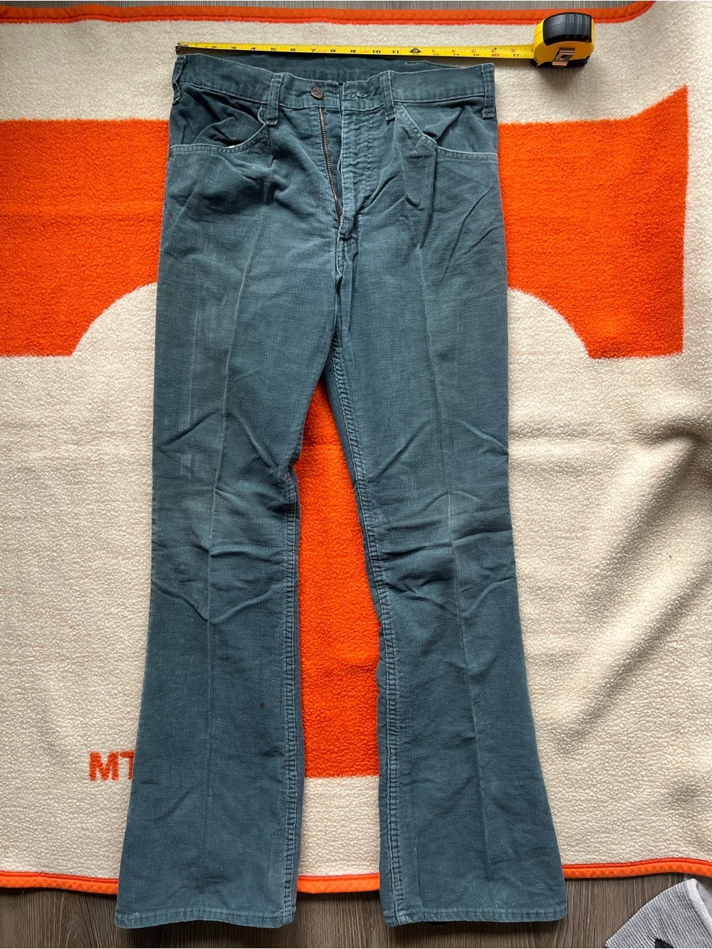 Levi's Teal Corduroy Flare Pants